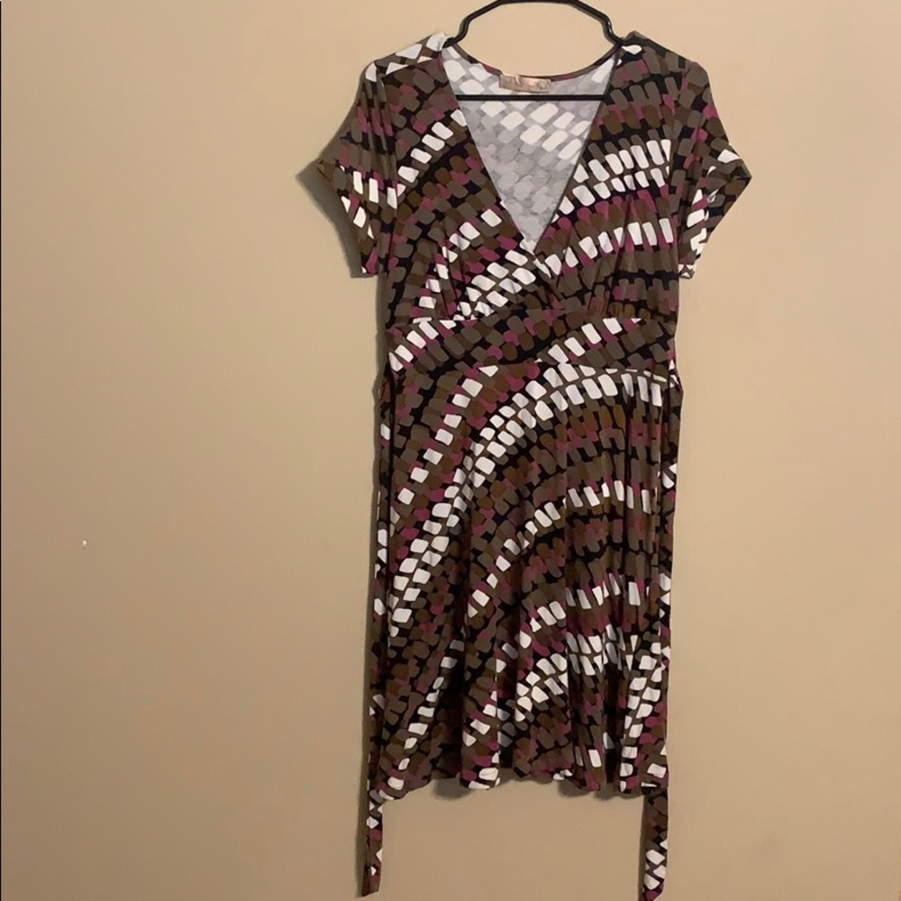 Pretty Criss Cross Dress with tie around waist